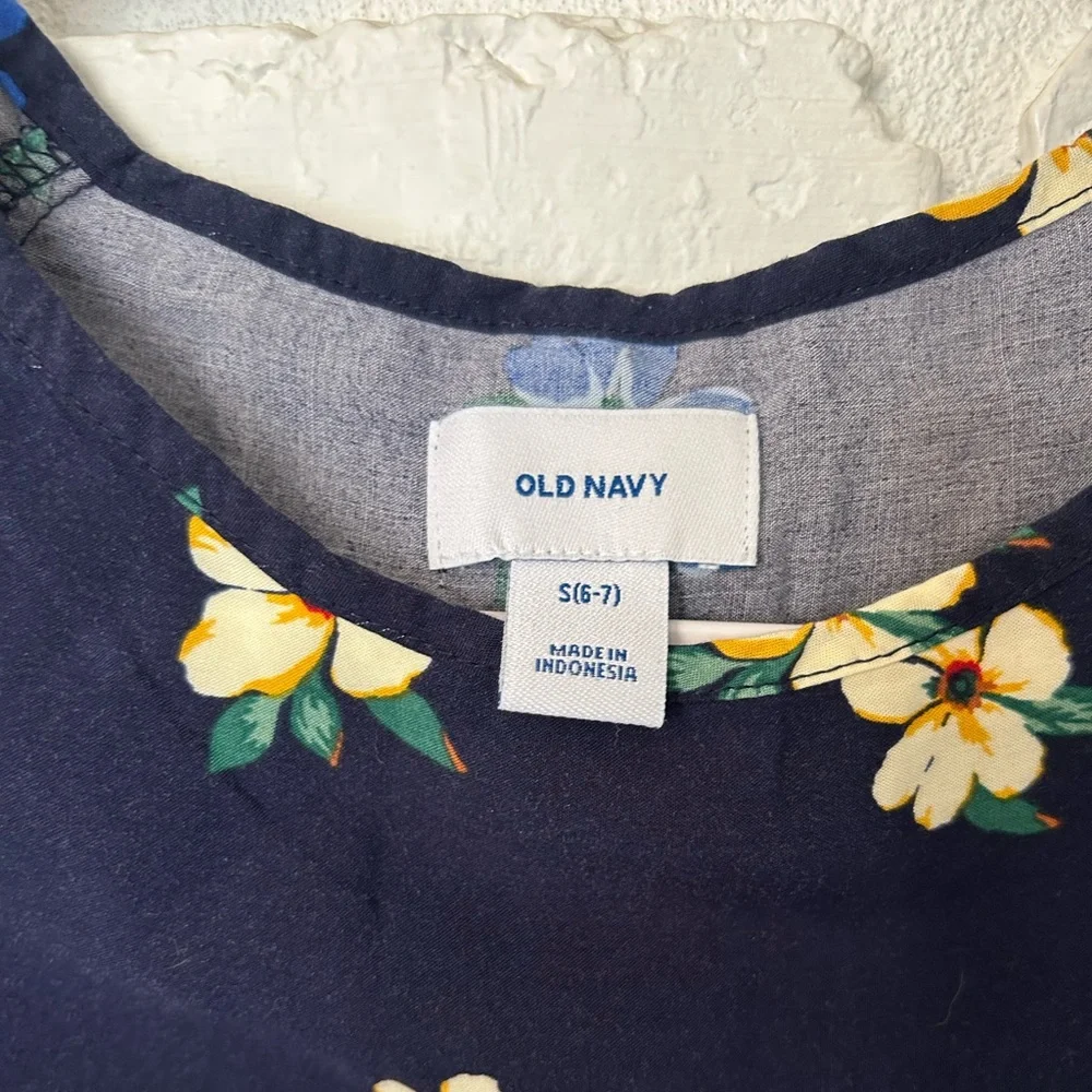 Old Navy Girls Short Sleeve Floral‎ Dress